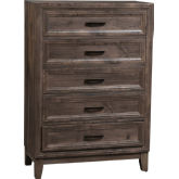 Ridgecrest 5 Drawer Chest in Cobblestone Finish