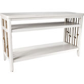 Dockside II Sofa Table in White Finish