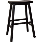 Creations II 30" Sawhorse Bar Stool in Black