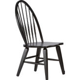 Hearthstone Windsor Back Dining Chair in Black (Set of 2)