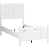 Cottage View Twin Panel Bed in White