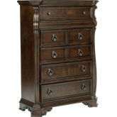 Arbor Place 6 Drawer Chest in Brownstone Finish
