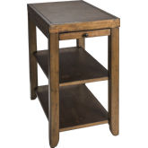 Mitchell Side Table in Nutmeg Brown Finish