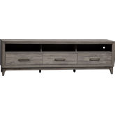Mercury 76" TV Stand Console in Driftwood Gray Finish