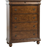 Rustic Traditions 5 Drawer Chest in Rustic Cherry Finish