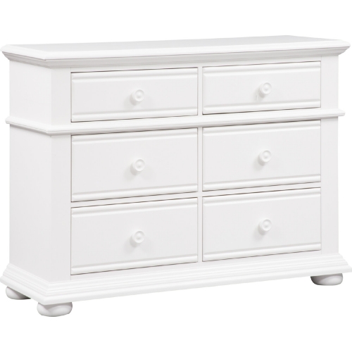 Summer House 6 Drawer Dresser in Oyster White Finish