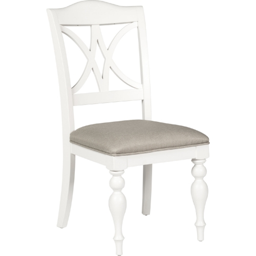 Summer House Slat Back Dining Chair in Oyster White (Set of 2)