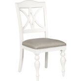 Summer House Slat Back Dining Chair in Oyster White (Set of 2)