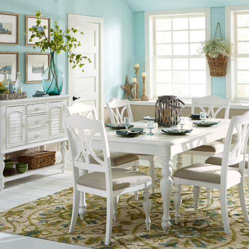 Summer House 5 Piece Dining Set in Oyster White