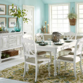 Summer House 5 Piece Dining Set in Oyster White