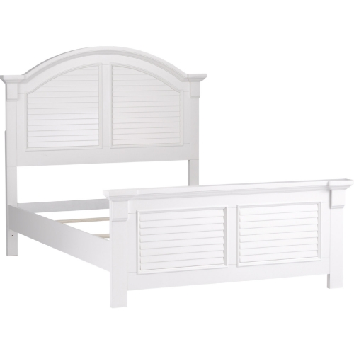 Summer House Full Panel Bed in Oyster White Finish