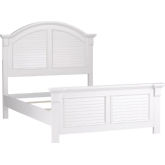 Summer House Full Panel Bed in Oyster White Finish