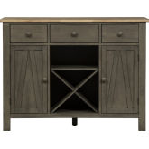 Lindsey Farm Server in Gray & Sandstone