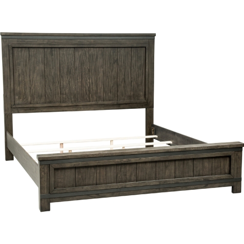 Thornwood Hills Queen Panel Bed in Rustic Gray