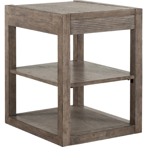 Bartlett Field Chair Side Table in Dusty Taupe Finish Wood