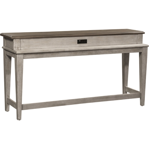 Heartland Bar Table in White & Tobacco