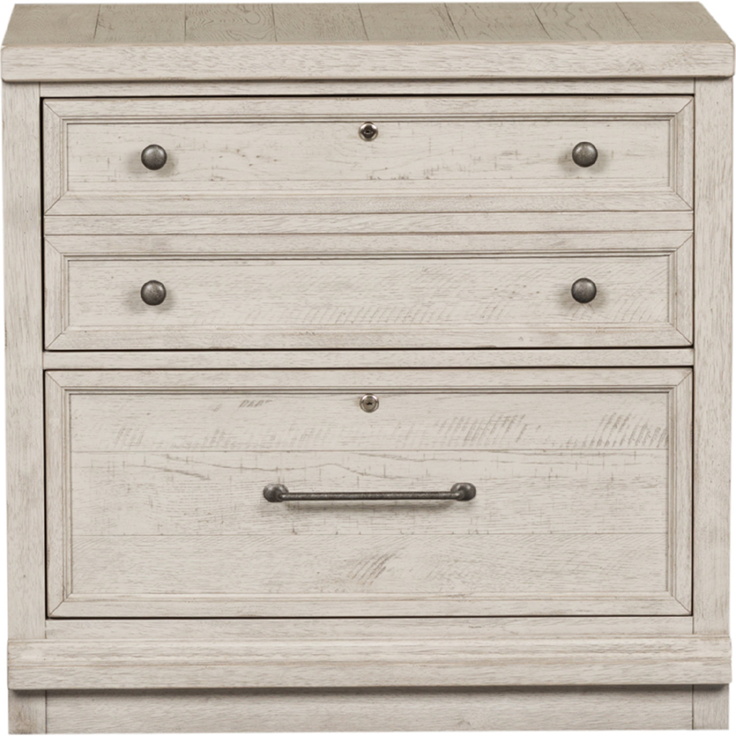 Liberty 979 Ho147 Harvest Home Bunching Lateral File Cabinet In Distressed White