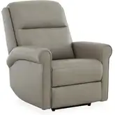 Rayden Triple Power Zero Gravity Recliner in Slate Gray Leather