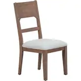 Harmony Panel Back Dining Chair in Brownstone Wood
