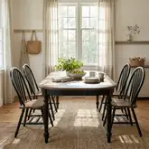 Carolina Crossing 5 Piece Dining Set in Black & Antique Honey Wood