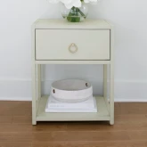 East End 1 Shelf End Table in Green Mist Finish Wood