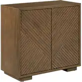 Easton 2 Door Accent Cabinet in Bronze Brown Wood