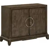 Lexington Park 2 Door Accent Cabinet in Brown Wood & Mappa Burl