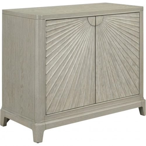 Montecito 2 Door Accent Cabinet in Sanctuary White Wood