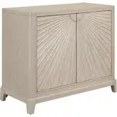 Montecito 2 Door Accent Cabinet in Sanctuary White Wood