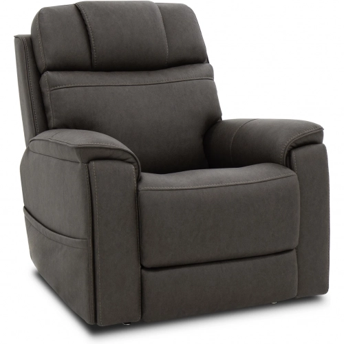 Revive Zero Gravity Triple Power Lift Recliner in Bark Brown Vegan Leather