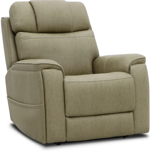 Revive Zero Gravity Triple Power Lift Recliner in Sand Neutral Vegan Leather