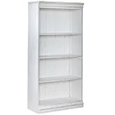 Magnolia Manor 60" Bookcase in Antique White & Weathered Wood