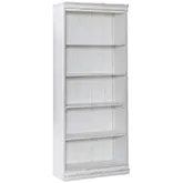 Magnolia Manor 72" Bookcase in Antique White & Weathered Wood