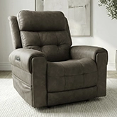 Sergeant Triple Power Big & Tall Recliner in Canyon Brown Vegan Leather