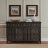 Paradise Valley Buffet in Saddle Brown Finish Wood