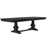 Paradise Valley 102" Trestle Dining Table in Saddle Brown Finish