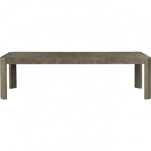 South Bend 110" Extension Dining Table in Burnished Clay Brown Wood