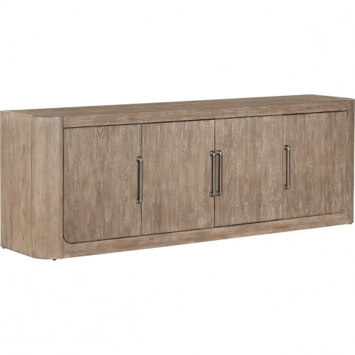 South Bend 82" TV Stand Console in Burnished Clay Brown Wood