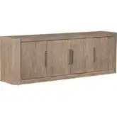 South Bend 82" TV Stand Console in Burnished Clay Brown Wood
