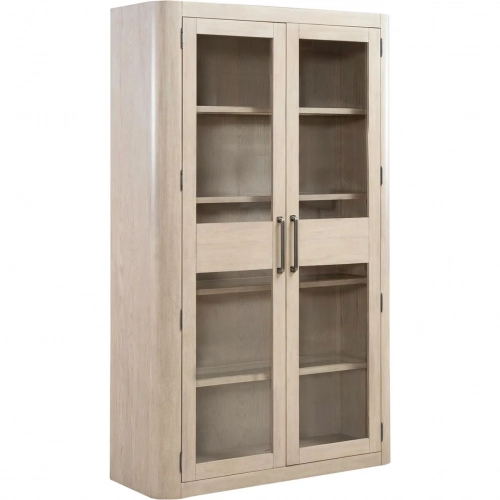 South Bend Bunching Display Cabinet in Cloud White Wood