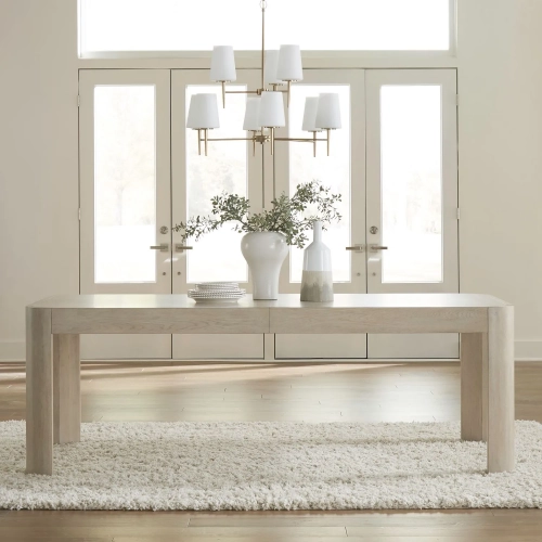 South Bend Dining Table in Cloud White Wood