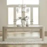 South Bend Dining Table in Cloud White Wood