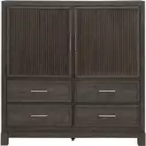 Modern Edge Dressing Chest in Caffe Brown Wood