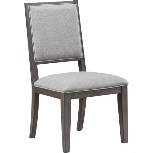 Modern Edge Dining Chair in Caffe Brown Wood (Set of 2)