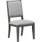 Modern Edge Dining Chair in Caffe Brown Wood (Set of 2)