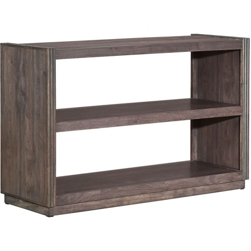 Modern Edge Sofa Table in Caffe Brown Wood