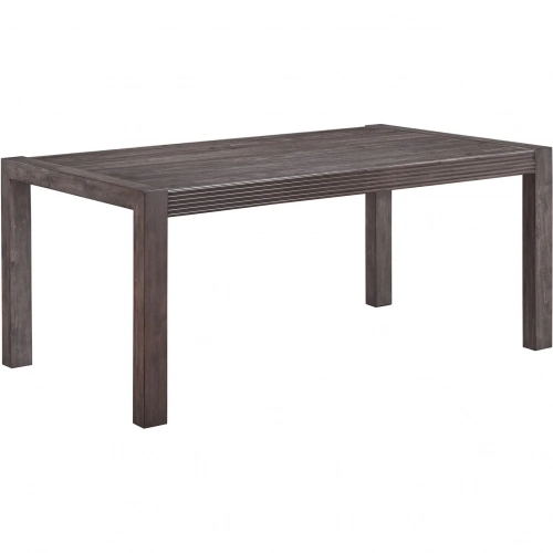 Modern Edge 72" Dining Table in Caffe Brown Wood