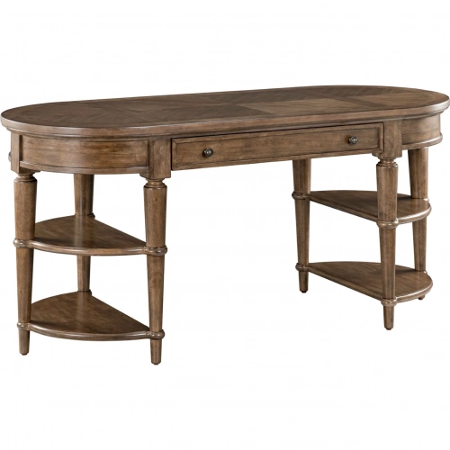 Harrison Heights Writing Desk in Sienna Brown Wood
