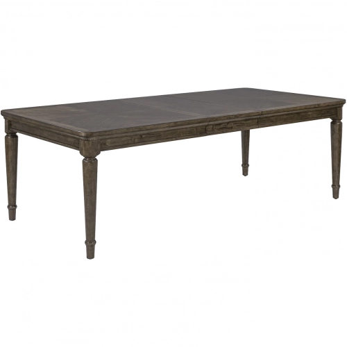 Harrison Heights 90" Extension Dining Table in Sienna Brown Wood