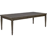 Harrison Heights 90" Extension Dining Table in Sienna Brown Wood